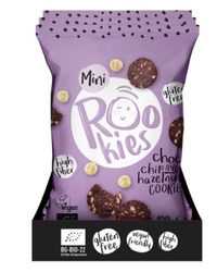 Rookies Mini Bezlepková kolečka 100g choc chip-hazelnut cookies