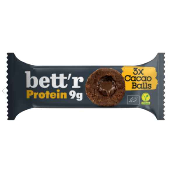Bett'r BIO Proteinové kuličky s náplní kakaa